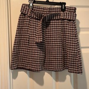 Zara plaid skirt size L